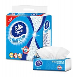 Vinda 4 Pieces Extra Soft, Ultra Strong Kitchen Paper Towel (2 Ply, 60 Sheets Per Roll)  (2 Ply, 60 Shee
