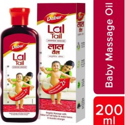 Dabur Lal Tail - Ayurvedic Baby Oil - Clinically Tested 2 X Faster Physical Growth  (200 ml)