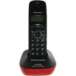 Panasonic KX-TG3411SXR Cordless Landline Phone  (Red, Black)