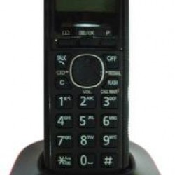 Panasonic KX-TG3411SXR Cordless Landline Phone  (Red, Black)