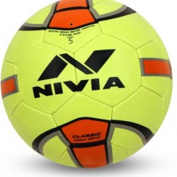 NIVIA Classic Football - Size: 5  (Pack of 1, Yellow)