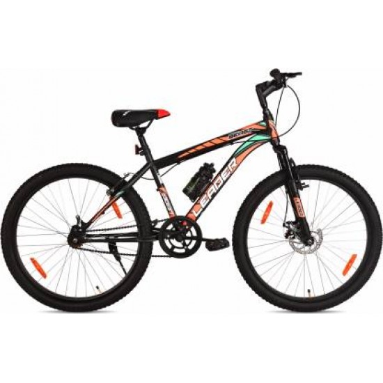 LEADER Beast MTB 26T with Front Suspension and Disc Brake MTB Cycle Single Speed 26 T Mountain Cycle