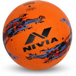 NIVIA Storm Football - Size: 5  (Pack of 1, Orange)