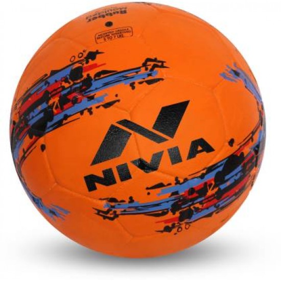 NIVIA Storm Football - Size: 5  (Pack of 1, Orange)