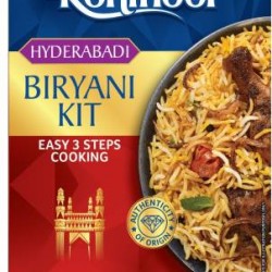 Kohinoor Authentic Hyderabadi Biryani Basmati Rice Kit 327 g