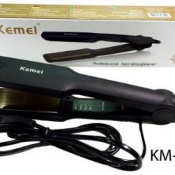 Kemei KM-329 Temperature Control Professional KM-329 Hair Straightener  (Black)