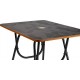 Patelraj Folding Solid Wood 2 Seater Dining Table  (Finish Color - Black Brown, Pre-assembled)