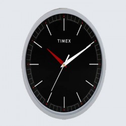 Timex Analog 30.5 cm X 30.5 cm Wall Clock  (Grey, With Glass)