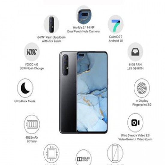 OPPO Reno3 Pro (Midnight Black, 256 GB)  (8 GB RAM)