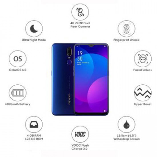 OPPO F11 (Fluorite Purple, 128 GB)  (4 GB RAM)