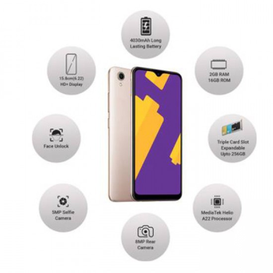 vivo Y90 (Gold, 16 GB)  (2 GB RAM)