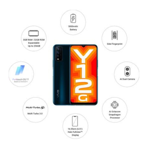 vivo Y12G (Phantom Black, 32 GB)  (3 GB RAM)