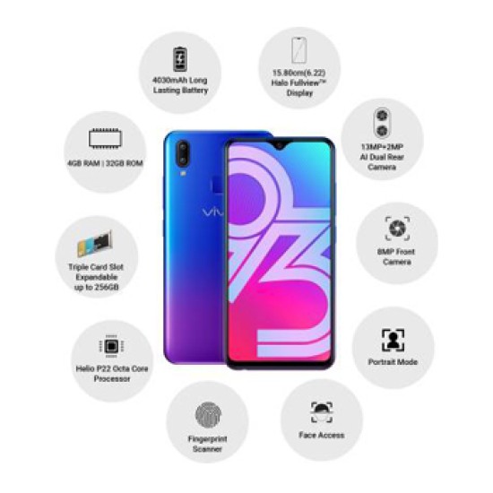 vivo Y93 (Nebula Purple, 32 GB)  (4 GB RAM)