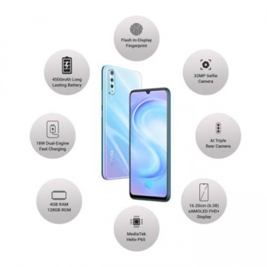 vivo S1 (Skyline Blue, 128 GB)  (4 GB RAM)