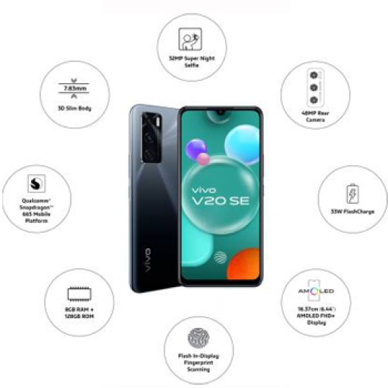 vivo V20 SE (Gravity Black, 128 GB)