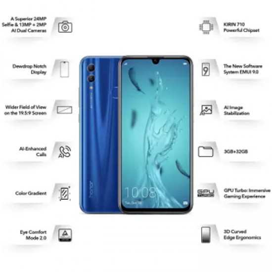 Honor 10 Lite (Sapphire Blue, 64 GB)  (4 GB RAM)