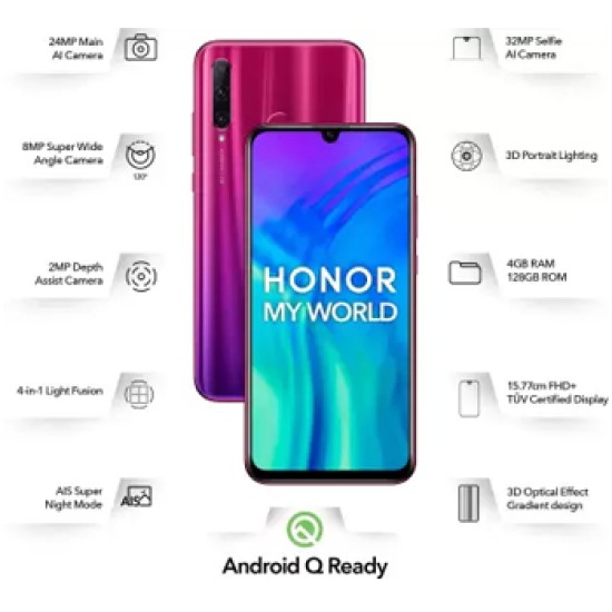 Honor 20i (Phantom Red, 128 GB)  (4 GB RAM)