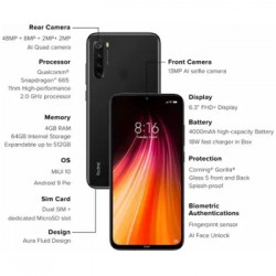 Redmi Note 8 (Space Black, 128 GB)  (6 GB RAM)