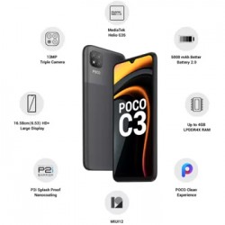 POCO C3 (Matte Black, 32 GB)