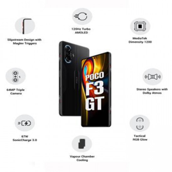 POCO F3 GT (Predator Black, 128 GB)  (8 GB RAM)