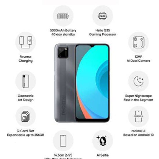 realme C11 (Rich Grey, 32 GB)  (2 GB RAM)