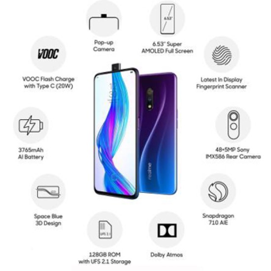 realme X (Space Blue, 128 GB)  (4 GB RAM)