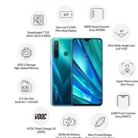 realme 5 Pro (Crystal Green, 64 GB)  (6 GB RAM)