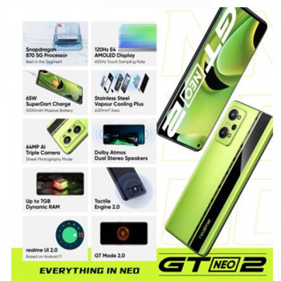 Realme GT NEO 2 (NEO Green, 128 GB)  (8 GB RAM)