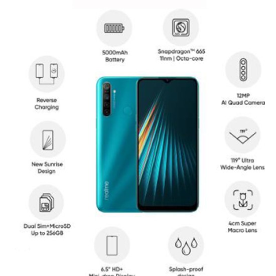 realme 5i (Aqua Blue, 128 GB)  (4 GB RAM)