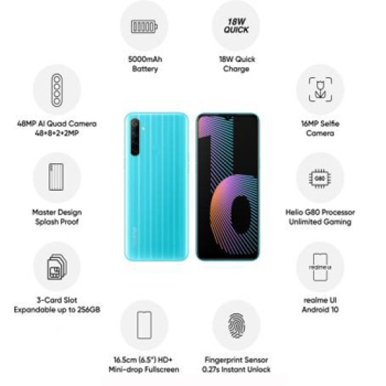 realme Narzo 10 (That Blue, 128 GB)  (4 GB RAM)