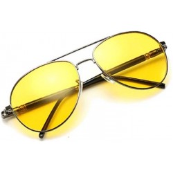 Polarized, Night Vision, UV Protection Aviator Sunglasses (Free Size)  (For Men & Women, Yellow)