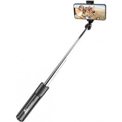 WeCool Bluetooth Selfie Stick  (Black, Remote Included)