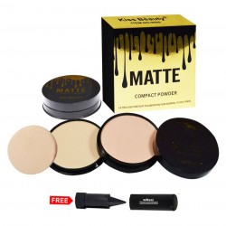 Kiss Beauty Matte Compact Powder 9506-02 Pressed Powder Light 10 g