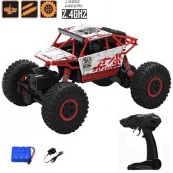 Toyshack 1:18 Rock Crawler Off Roader Monster Truck with 2.4GHz Remote Control Rechargeable Toy for Kids