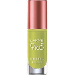 Lakmé 9 to 5 Primer + Gloss Nail Color Lime Treat