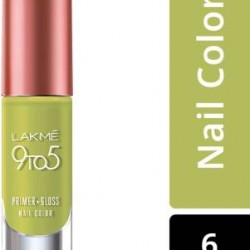 Lakmé 9 to 5 Primer + Gloss Nail Color Lime Treat